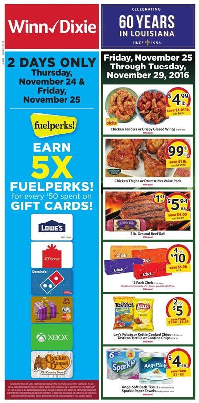 Winn Dixie Weekly Ad Nov 25 - 29 2016 Bogo Deals - WeeklyAds2