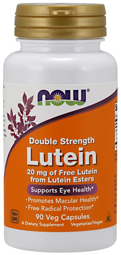 NOW Foods Lutein Double Strength 20mg - Super Health Center