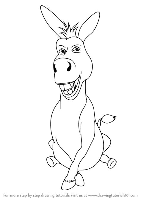 Shrek Drawing, Baby Drawing, Burro Do Shrek, Shrek Donkey, Cartoon Drawings Of Animals, Cartoon ...