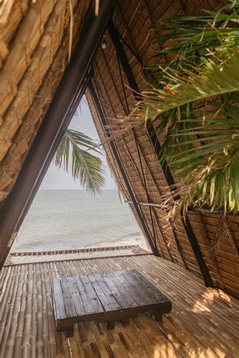 estudio cavernas builds beach huts in thailand using local natural ...