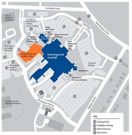 Duke Regional Hospital Map