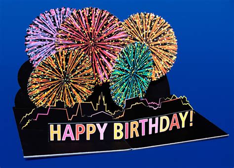 Fireworks | Pop up card templates, Cricut birthday cards, Birthday card template