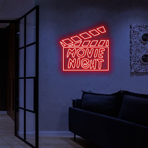 Movie Night Neon Sign Cinema Movie Neon Sign Film Neon Sign - Etsy