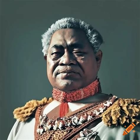 Portrait of king tāufaʻāhau tupou iv of tonga