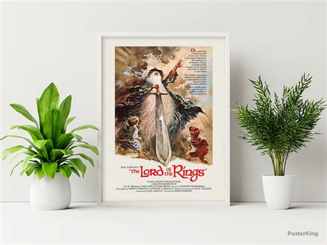 Lord of the Rings 1978 Movie Original Vintage Poster, INSTANT DOWNLOAD, LOTR Tom Jung Retro ...