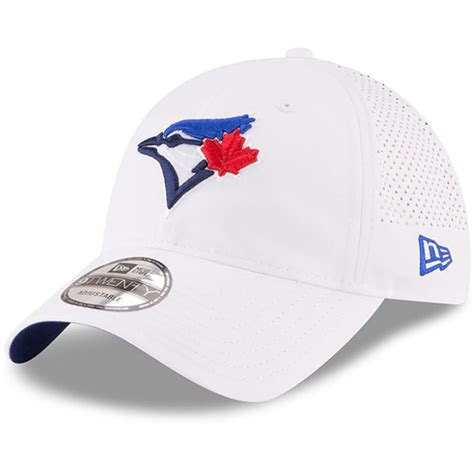 Toronto Blue Jays New Era Perforated Pivot 9TWENTY Adjustable Hat - White