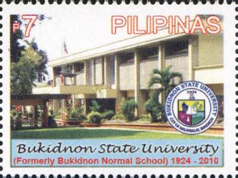 Bukidnon State University Building on Philippine Stamps