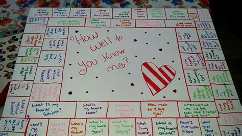 A board game to make on valentines day or anniversary for that special someone. | Homemade board ...