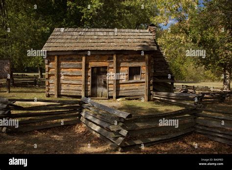 The cabin at Abraham Lincoln Birthplace National Historic Site Knob Creek Kentucky Stock Photo ...