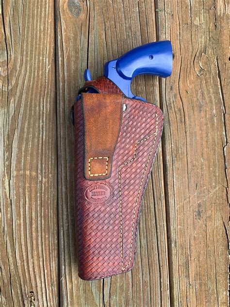 Colt Python 6 Barrel OWB Field Holster-hand Tooled-ready - Etsy