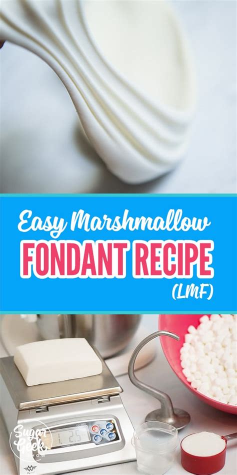 Fondant Recipe (homemade) + Video Tutorial | Sugar Geek Show