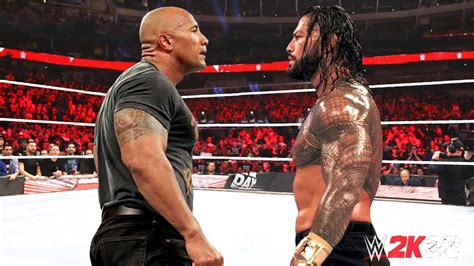 Iron Man Match - Roman Reigns vs The Rock | WWE 2K22 - YouTube