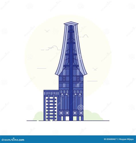 Tongkonan House stock vector. Illustration of tongkonan - 83688467