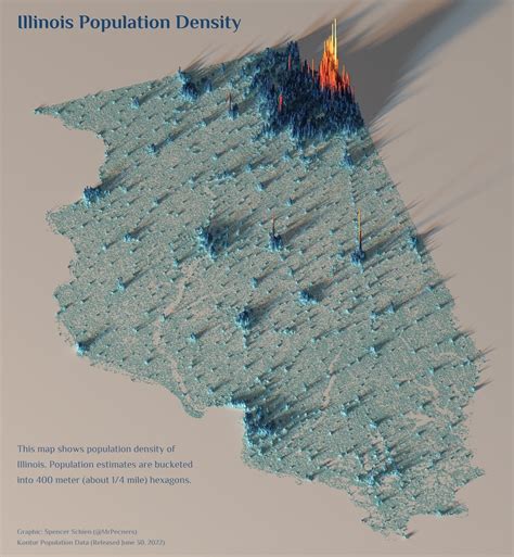 3D Maps Visualize the Stark Population Density Differences in Cities in the U.S. | My Modern Met