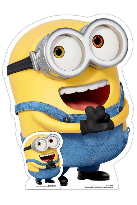 Happy Bob Minion Mini Cardboard Cutout Official Minions: The Rise of Gru Standee | Fruugo UK