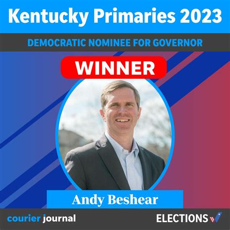 Andy Beshear on Twitter: "I’m honored to be your Democratic nominee for governor, Kentucky ...