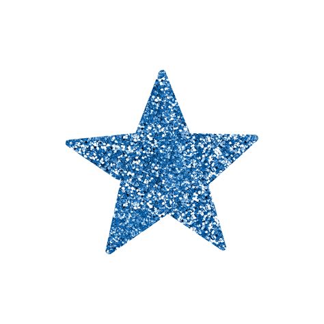 Blue Glitter Star 14968374 PNG