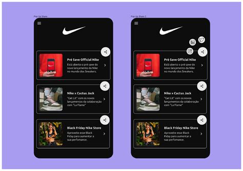 Share Button Nike App Design - Daily UI | Figma