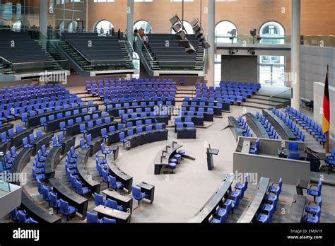 Inside Bundestag German Parliament Berlin Germany Europe Stock Photo ...