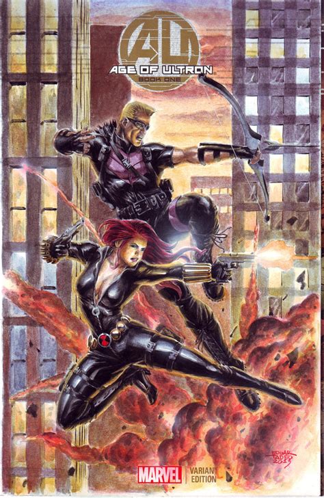 Hawkeye and Black Widow by edtadeo on DeviantArt