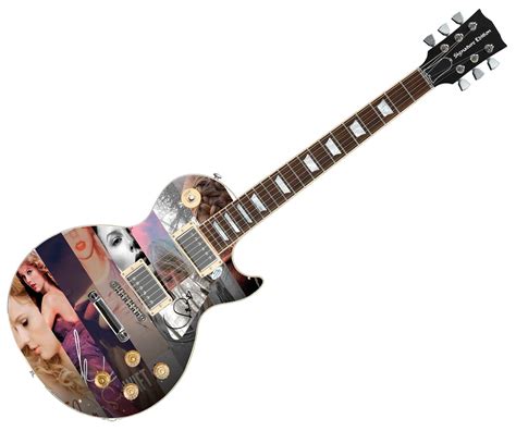 Taylor Swift Signed Custom Graphics Guitar - CharityStars