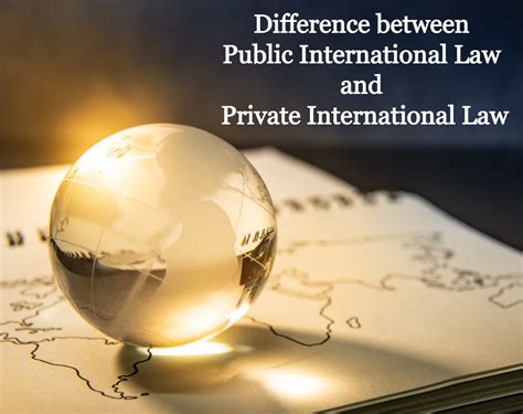 Public International Law Vs. Private International Law