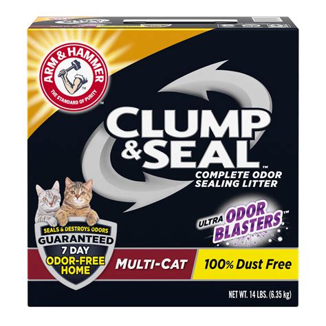 Arm & Hammer Clump & Seal Litter, Multi-Cat Litter 14lb - Walmart.com - Walmart.com