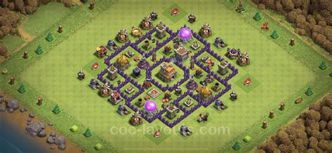 Best Anti 3 Stars Base TH7 with Link, Hybrid - Town Hall Level 7 Base ...