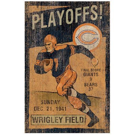 Chicago Bears Vintage Wall Art