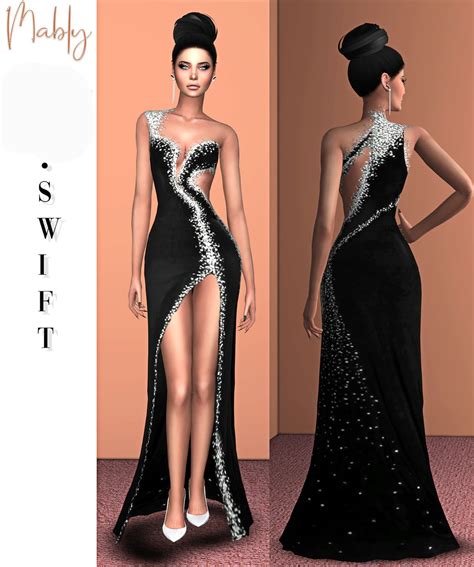 Mably Store | SWIFT GOWN DOWNLOAD | Dress, Sims 4 dresses, Party dress ...