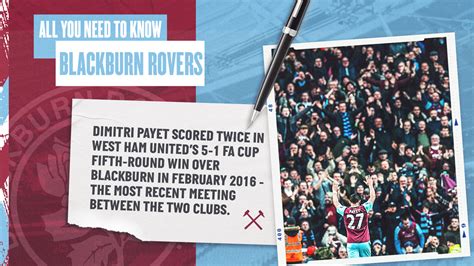 West Ham United v Blackburn Rovers - All You Need To Know | West Ham ...