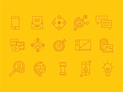 Agency Icons by Bethany Ng on Dribbble