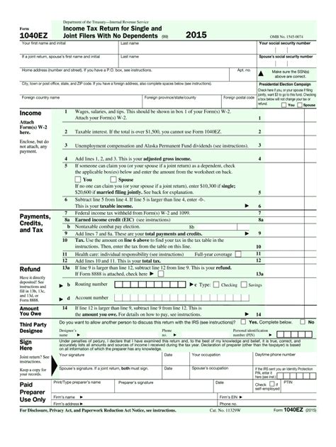 Printable Income Tax Forms - Printable Forms Free Online