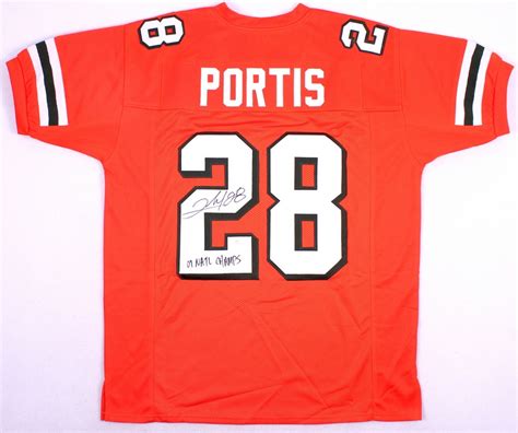 Clinton Portis Signed University of Miami Jersey Inscribed "01 Natl Champs" (JSA COA) | Pristine ...