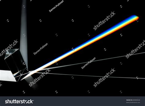 Prism Splitting White Light Into Spectrum Stock Photo 88989028 ...