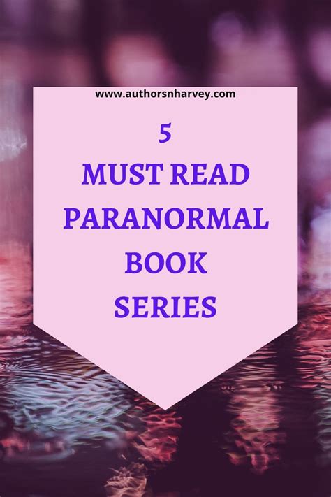 5 Must Read Paranormal Book Series | Paranormal books series ...