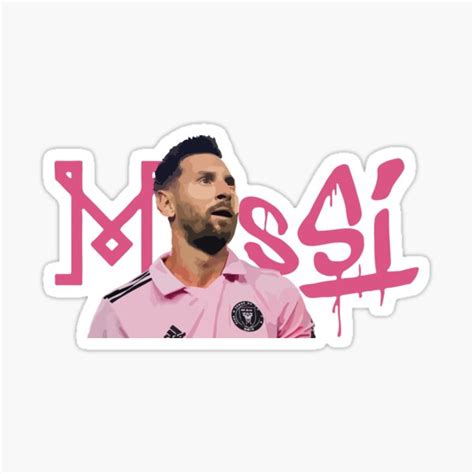 "Messi Graffiti Illustration Art" Sticker for Sale by VenusType | Redbubble