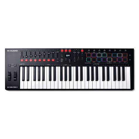 M-Audio Oxygen Pro 49 49-Key USB MIDI Keyboard Controller With Beat Pads, MIDI assignable Knobs ...