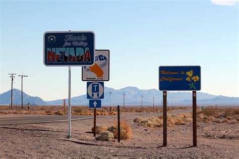 Nevada California Border Road - Free photo on Pixabay