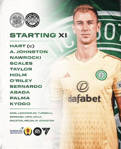 Celtic lineup vs Buckie Thistle : r/ScottishFootball