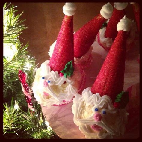 Santa ice cream cones | Christmas ornaments, Holiday decor, Holiday