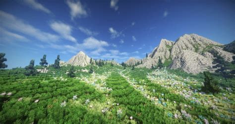 Mountain Valley Meadow | Ultra Realistic Terrain - Minecraft Building Inc