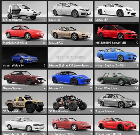 jdm car pack - BeamNG.drive Search - ModLand.net