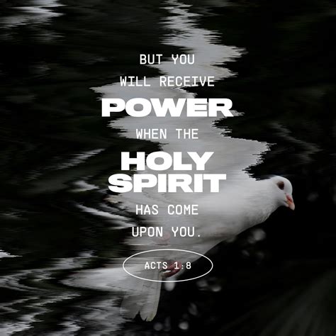 Acts 1:8 But ye shall receive power, after that the Holy Ghost is come ...