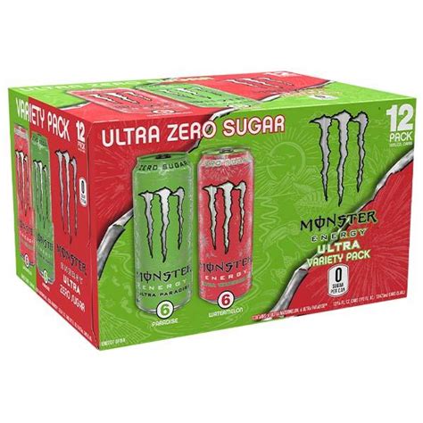 Monster Energy Zero Ultra Variety Pack Watermelon And Paradise