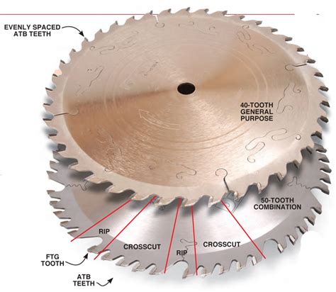 Top 6 Table Saw Blade Types – 2021 Ultimate Review – Woodwork Advice