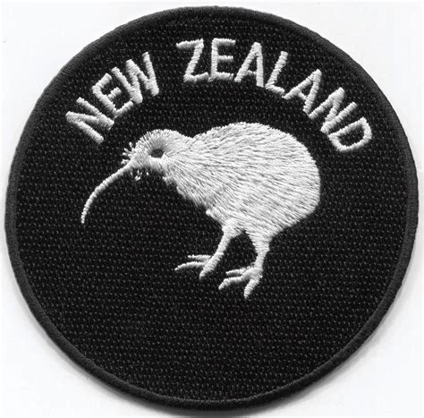 New Zealand kiwi bird flag embroidered applique iron-on patch on Storenvy