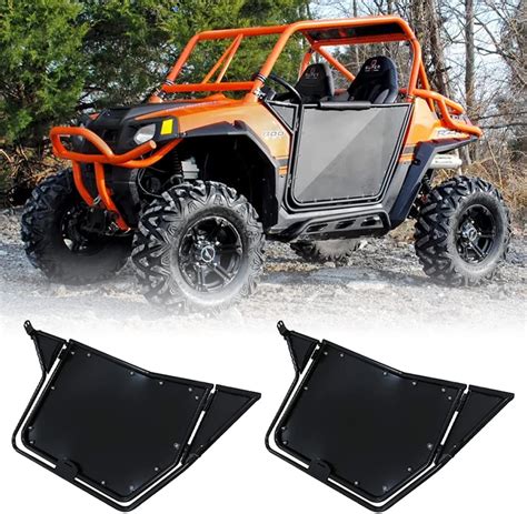 Acmex Black Metal Doors for 2008-2014 Polaris RZR 800/ S 800/ XP 900/ ...