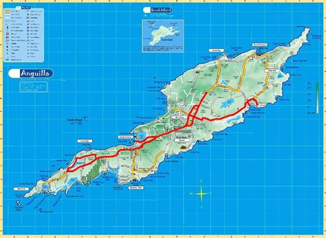 Mapas de Anguilla | Reino Unido - Geografia Total™