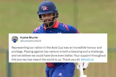 'Thank You All': Kushal Bhurtel's Post After Nepal's Elimination from Asia Cup 2023 - News18